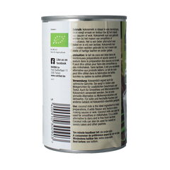 Nutribel Kokosmelk glutenvrij bio 400.00 Milliliter