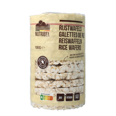 Nutribel Rijstwafels zonder zout glutenvrij bio 100.00 Gram