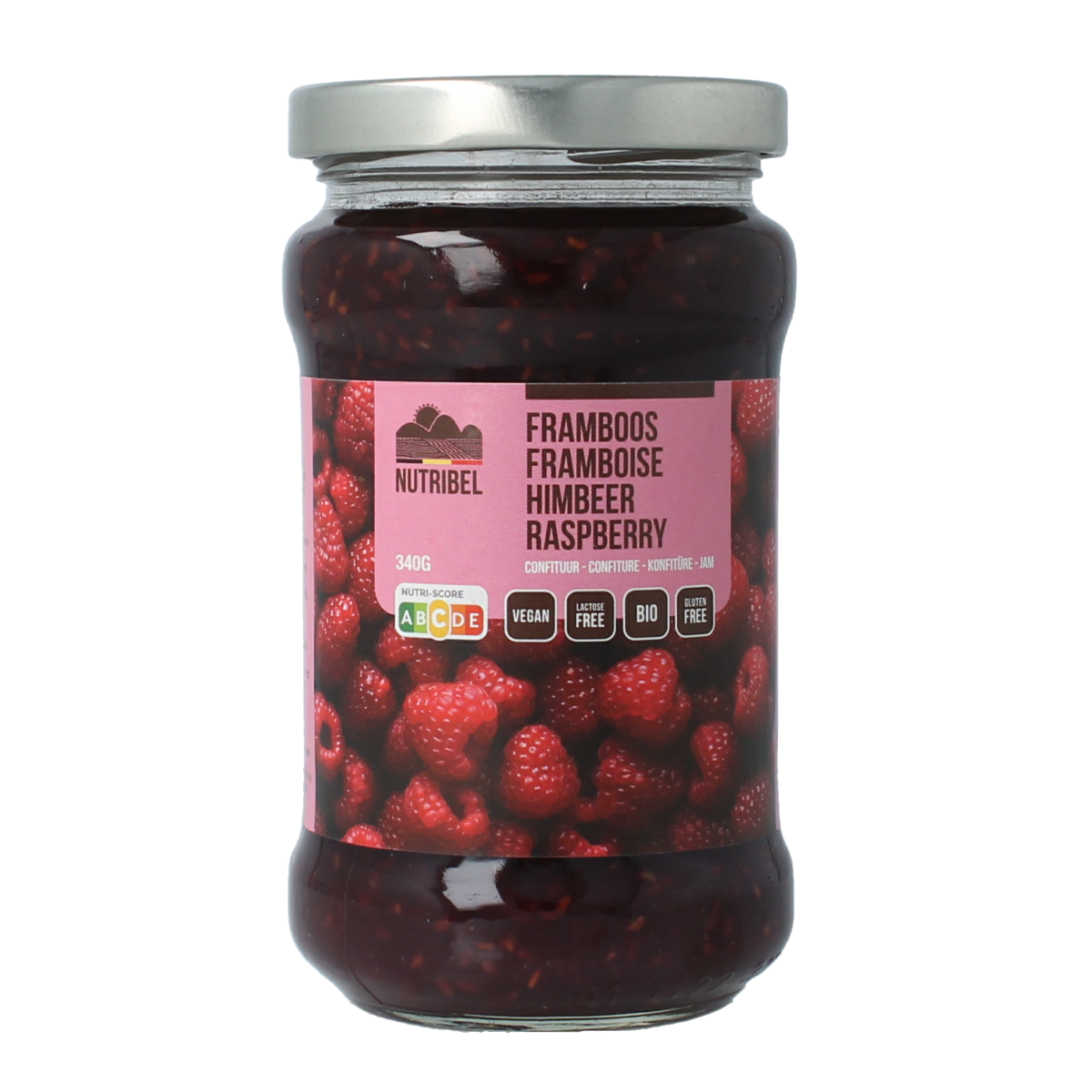 Nutribel Frambozen confituur bio 340.00 Gram