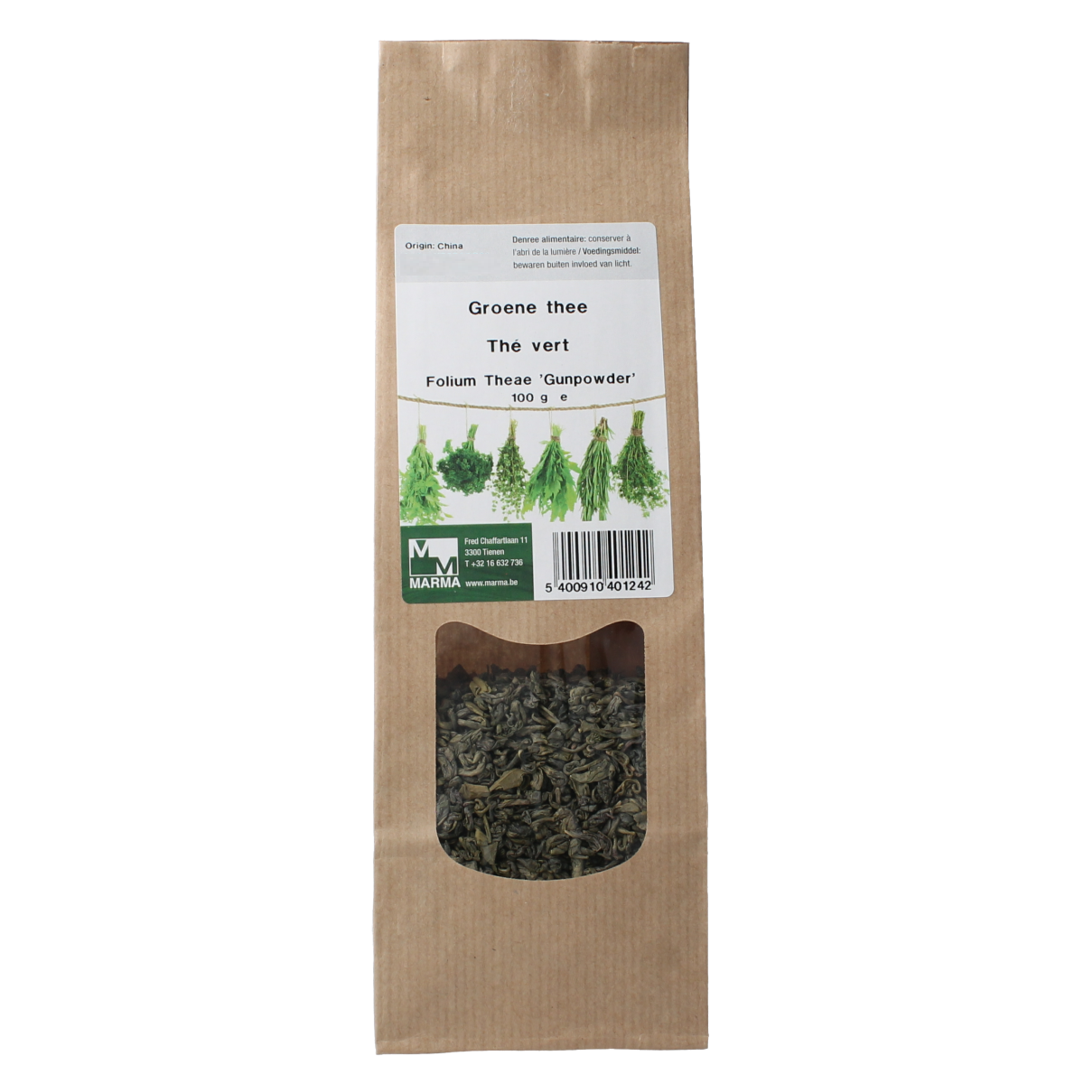 Marma Groene thee 100.00 Gram