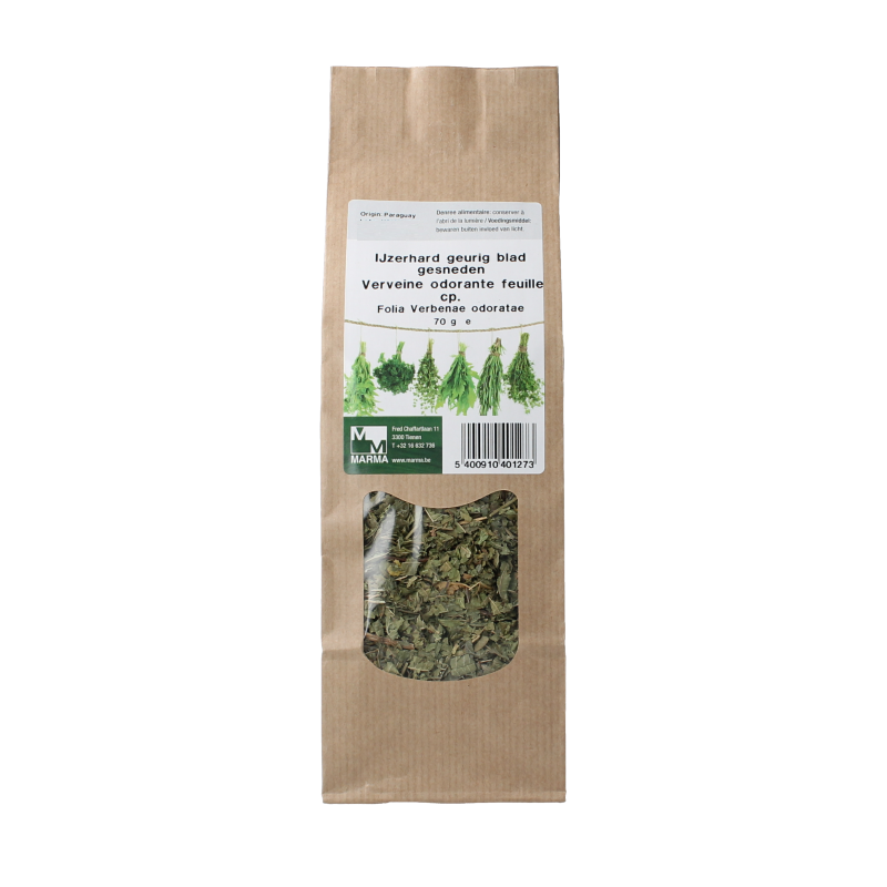Marma Citroenverbena blad gesneden 70.00 Gram