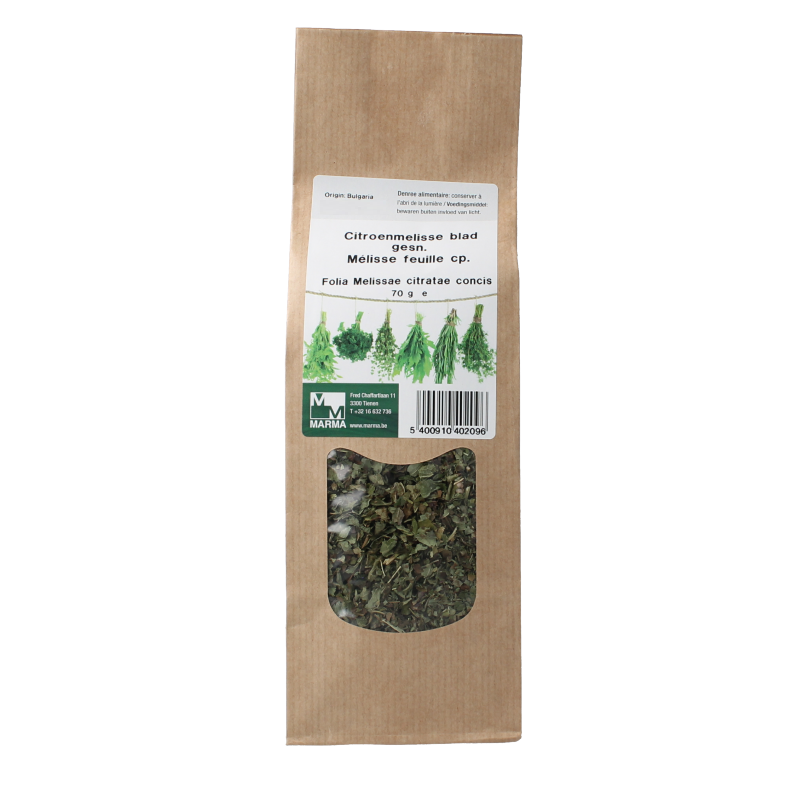 Marma Citroenmelisse blad gesneden 70.00 Gram