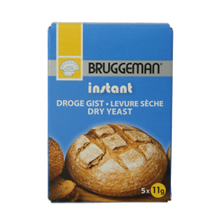 Bruggeman Instant gist (5 x 11 gram) 55.00 Gram