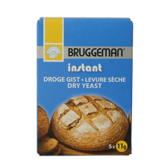 Bruggeman Instant gist (5 x 11 gram) 55.00 Gram