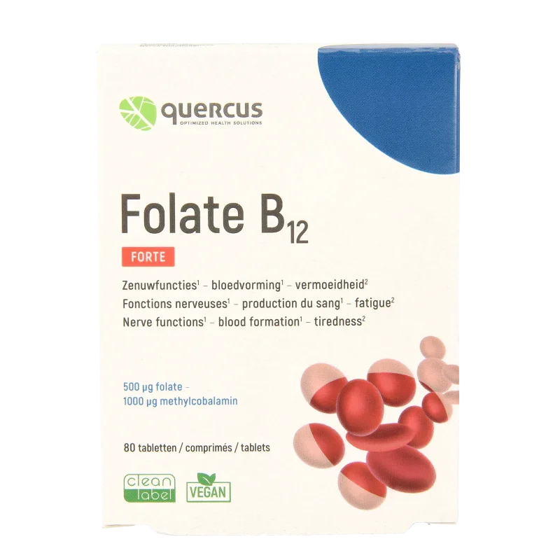 Quercus Folate B12 80 Tabletten