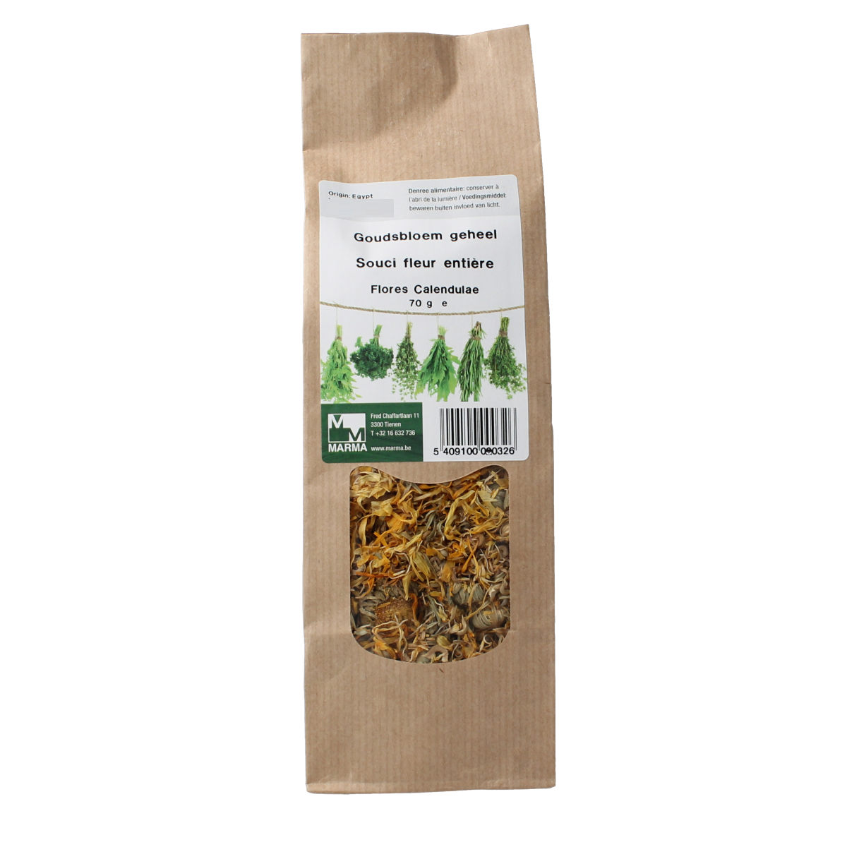 Marma Goudsbloem geheel 70.00 Gram