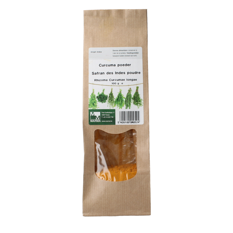 Marma Curcuma poeder 100.00 Gram