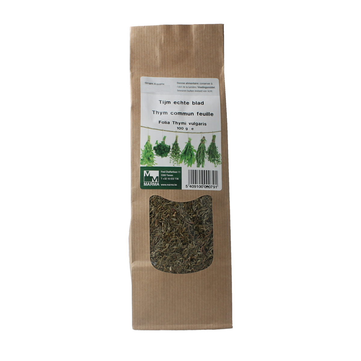 Marma Tijm echte blad 100.00 Gram
