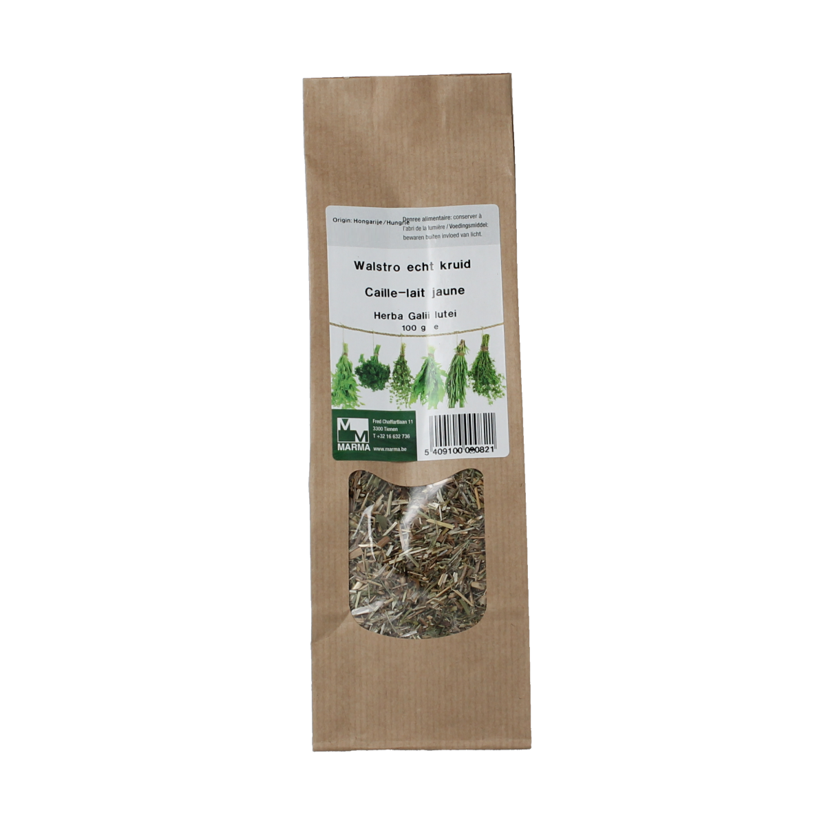 Marma Walstro echt kruid 100.00 Gram