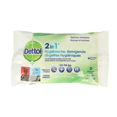 Dettol Wipes 2-in-1 12 Stuks