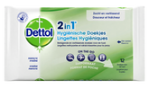 Dettol Wipes 2-in-1 12.00 Stuks