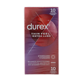 Durex Thin feel extra lube 10 Stuks
