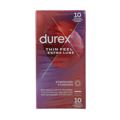 Durex Thin feel extra lube 10 Stuks