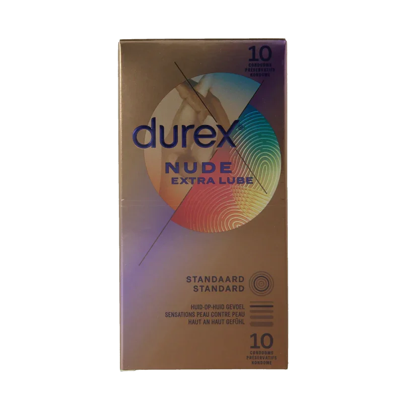 Durex Nude extra lube condooms 10 Stuks
