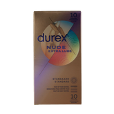 Durex Nude extra lube condooms 10 Stuks