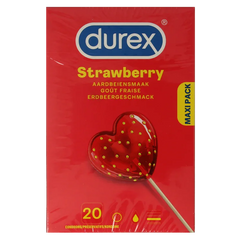 Durex Condooms sexy strawberry 20 Stuks