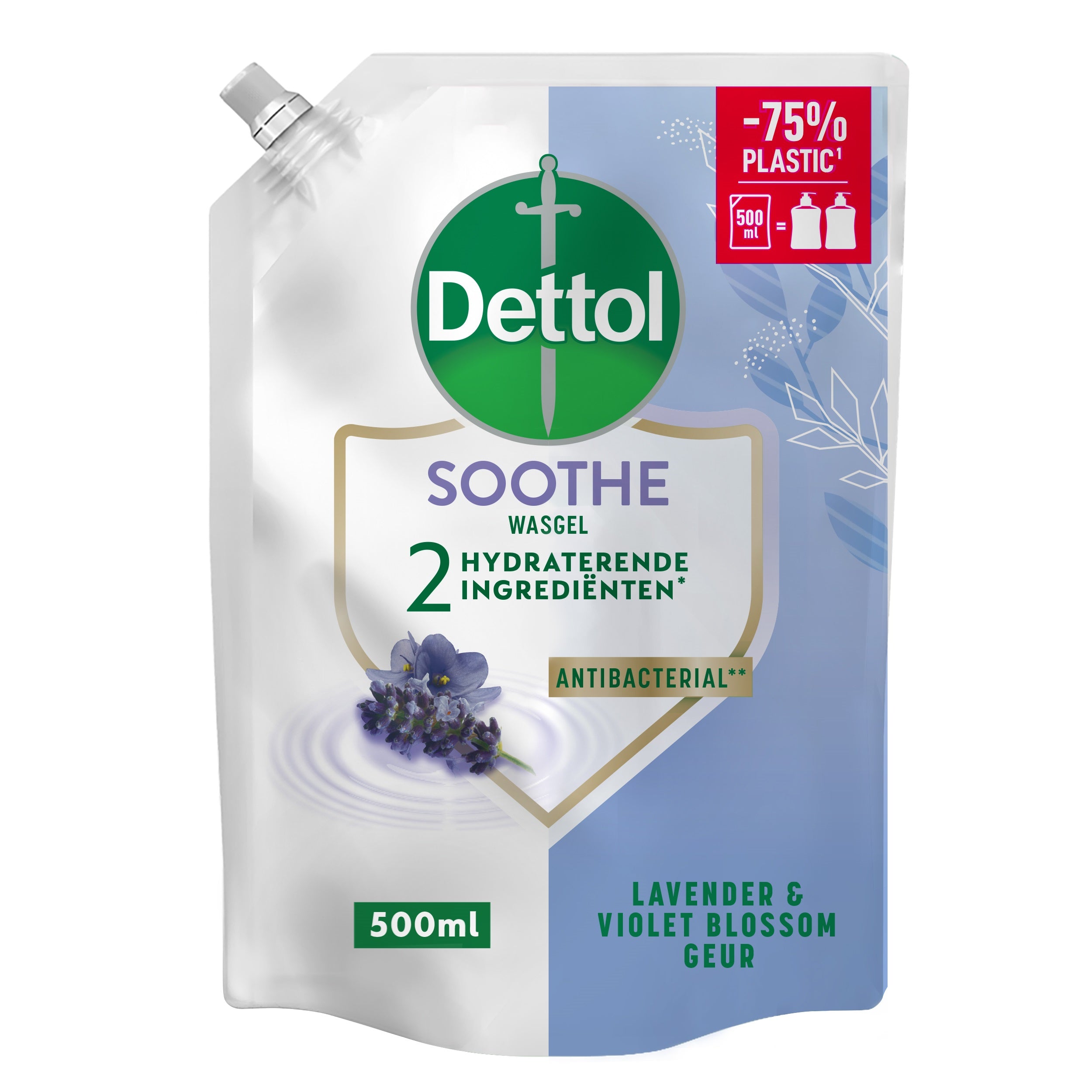Dettol Refill handzeep relaxing lavender 500.00 Milliliter