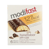 Modifast Proteine shape bar dark and white chocolate 6x31g 1 Stuks