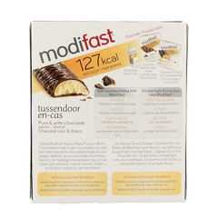 Modifast Proteine shape bar dark and white chocolate 6x31g 1.00 Stuks