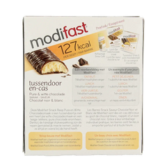 Modifast Proteine shape bar dark and white chocolate 6x31g 1 Stuks