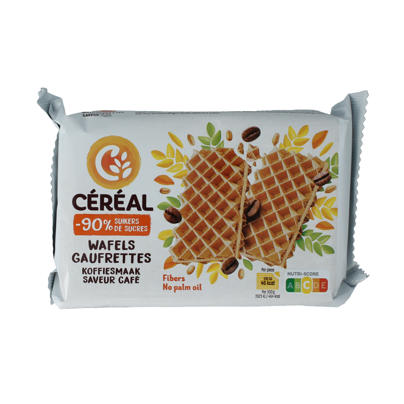 Cereal Koffiewafels minder suiker maltitol 90 Gram