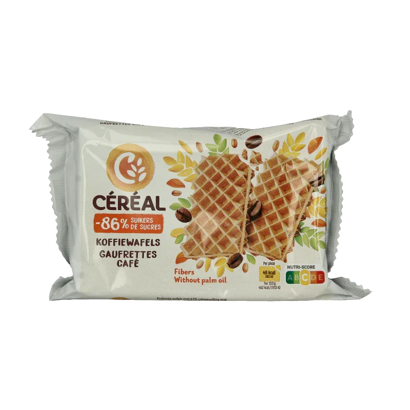 Cereal Koffiewafels minder suiker maltitol 90 Gram