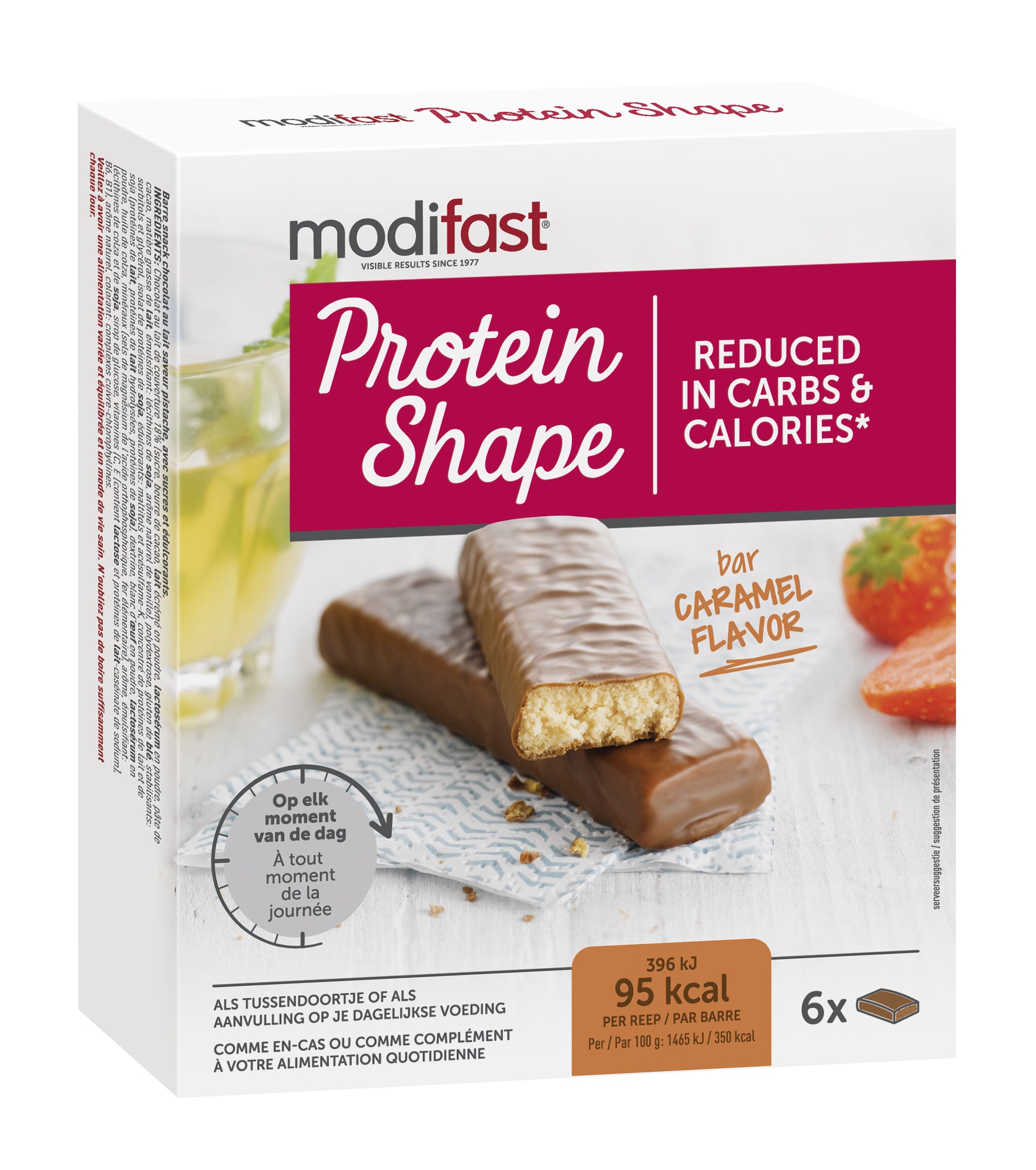 Modifast Proteine shape bar caramel 162 Gram