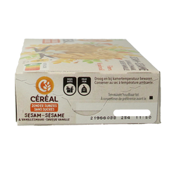 Cereal Sesam vanille koek 132 Gram