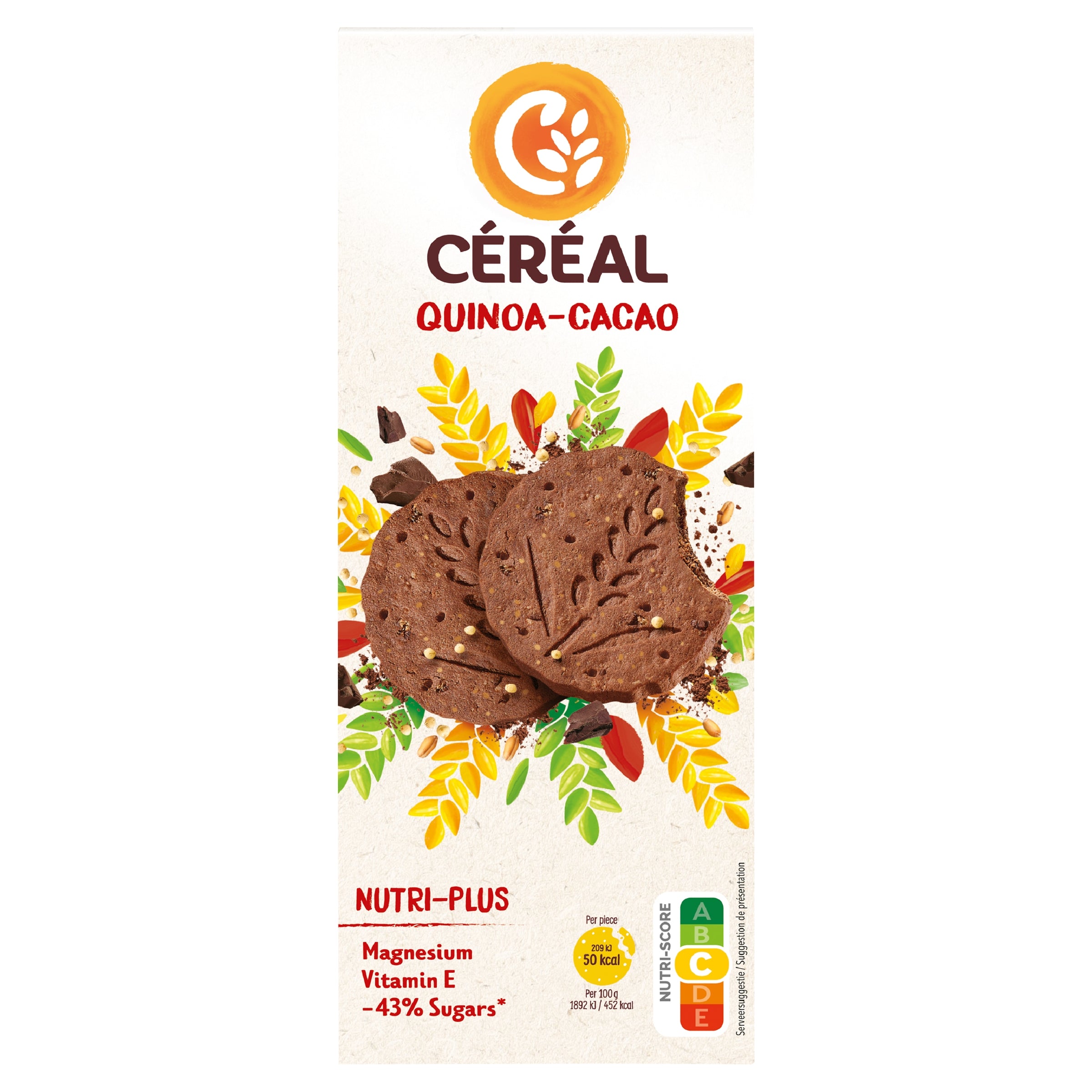 Cereal Koek quinoa cacao 132.00 Gram
