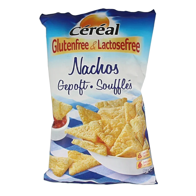 Cereal Nachos gepoft glutenvrij 85 Gram