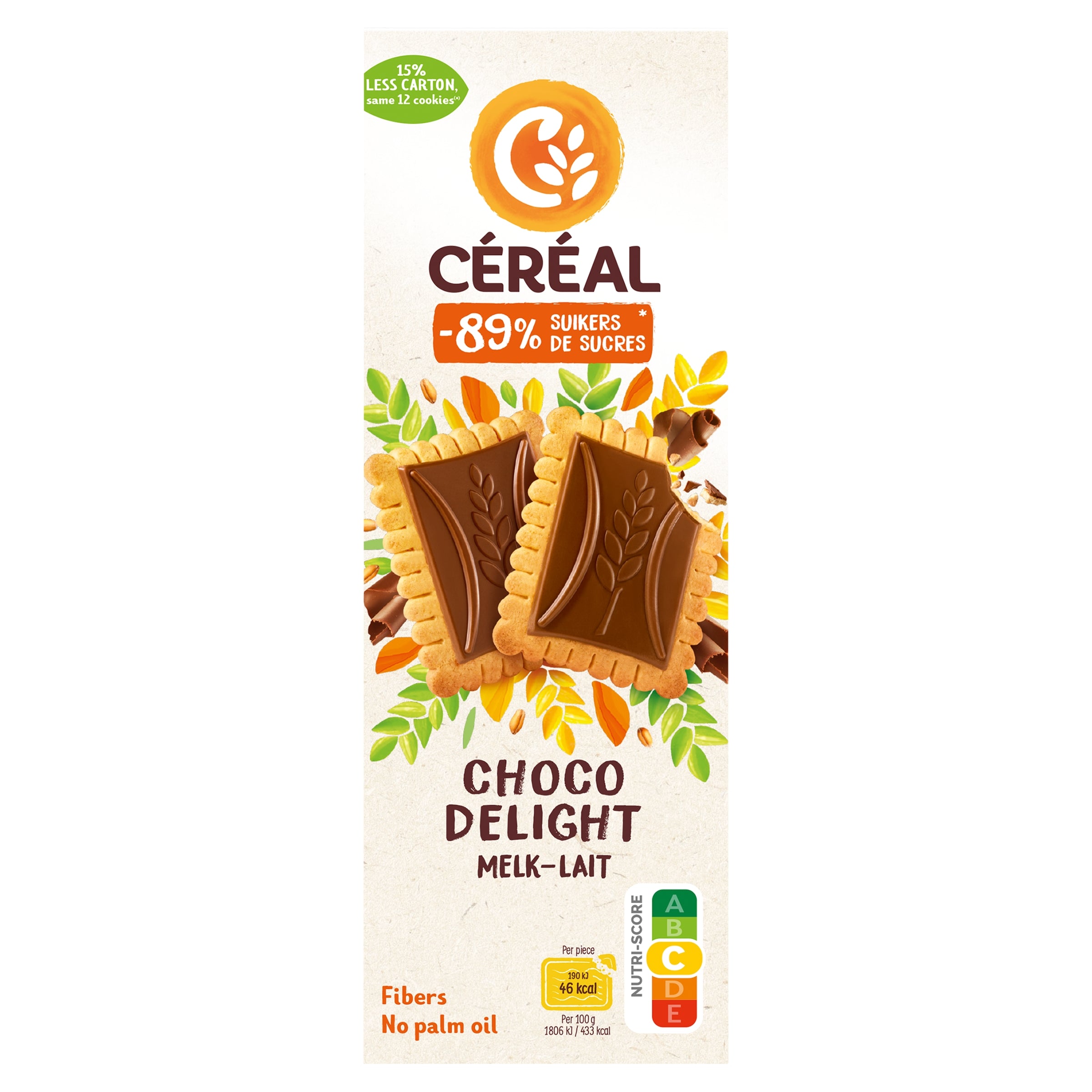 Cereal Choco delight melkchocolade minder suikers 126 Gram