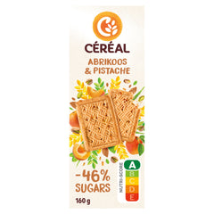 Cereal Koekjes abrikoos-pistache minder suikers 160 Gram