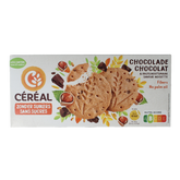 Cereal Zandkoekjes chocolade & hazelnoot zonder suikers 132 Gram