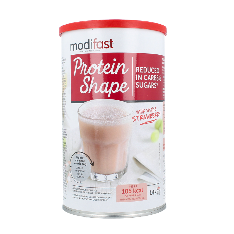 Modifast Proteine shape milkshake strawberry 420 Gram