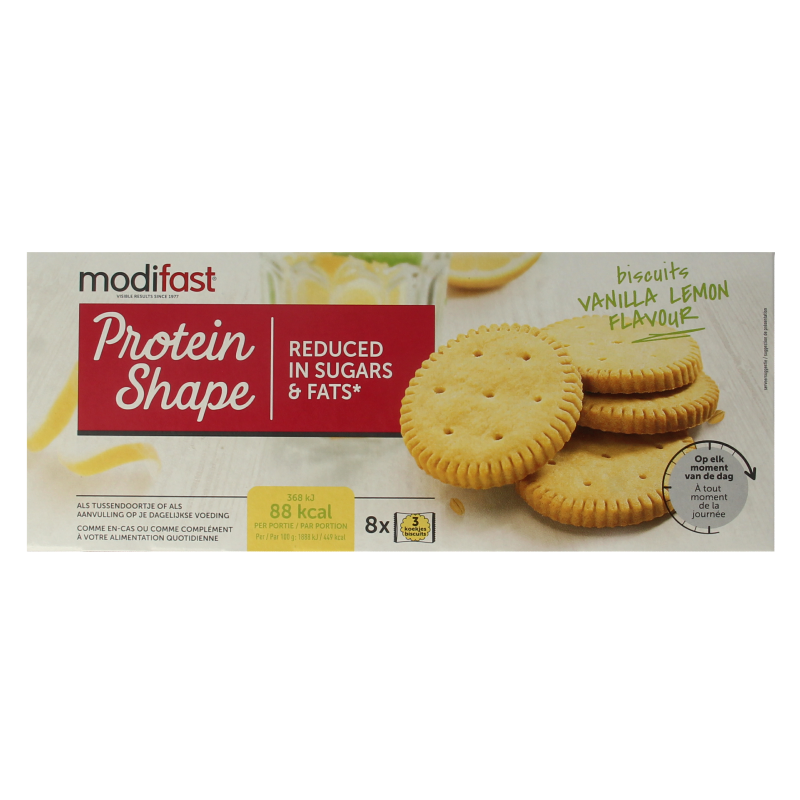 Modifast Proteine shape biscuits vanilla and lemon 156.00 Gram