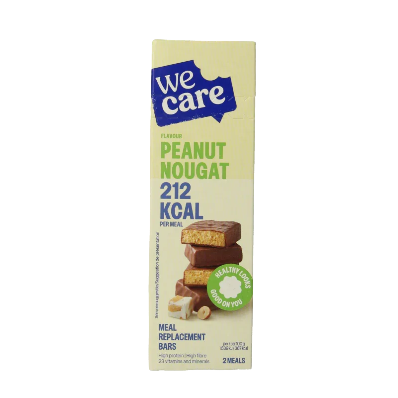 WeCare Meal replacement bars peanut nougat 116 Gram