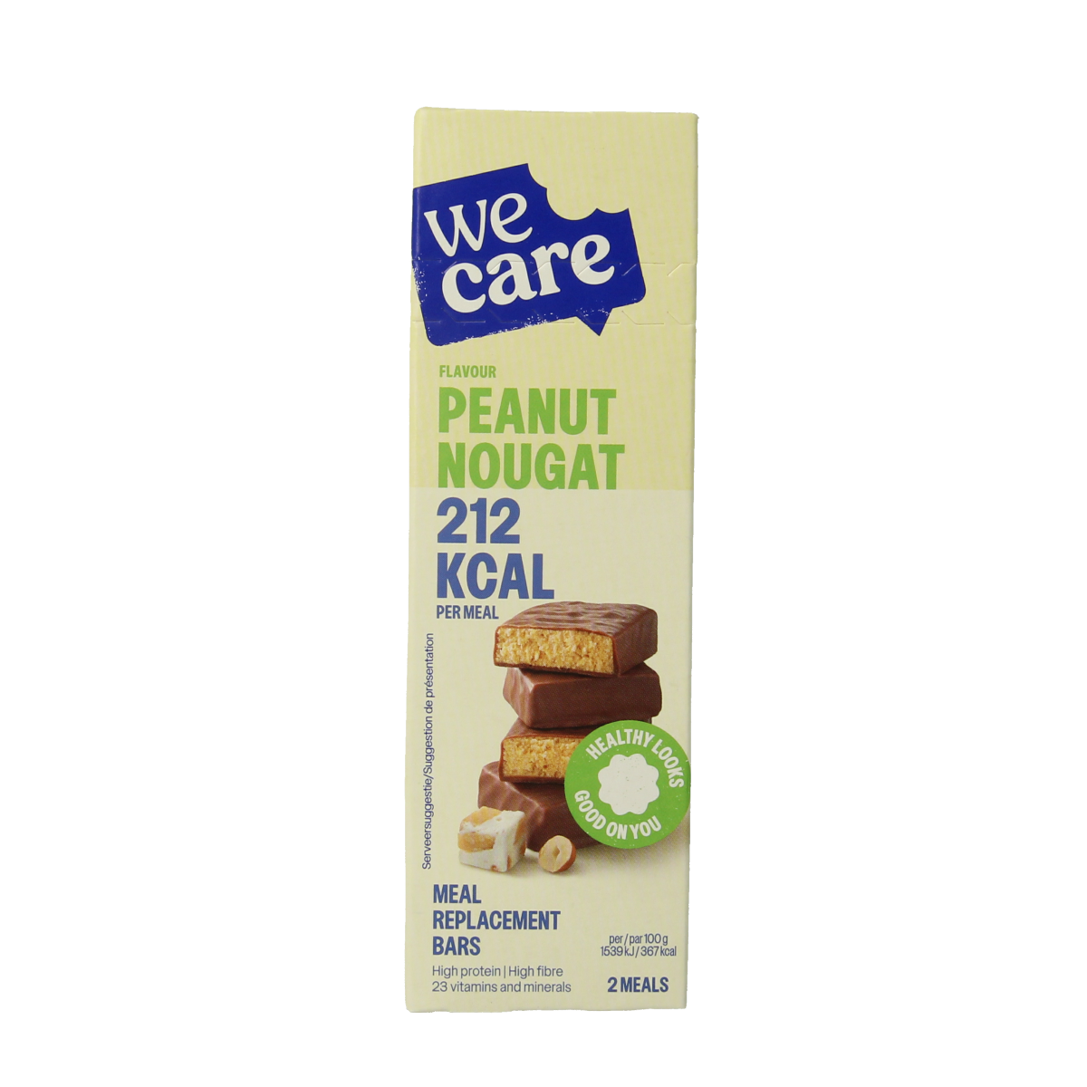 WeCare Meal replacement bars peanut nougat 116.00 Gram