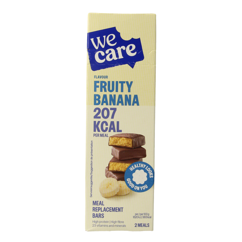 WeCare Meal replacement bars fruity banana 116 Gram