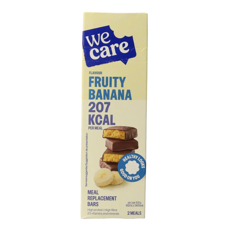 WeCare Meal replacement bars fruity banana 116 Gram