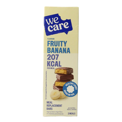 WeCare Meal replacement bars fruity banana 116 Gram