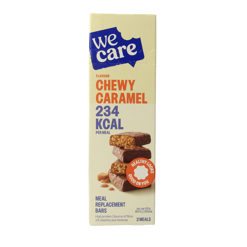 WeCare Meal replacement bars chewy caramel 120 Gram