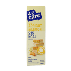 WeCare Meal replacement bars apricot & lemon 116 Gram