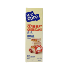 WeCare Meal replacement bars cranberry cheesecake 116.00 Gram