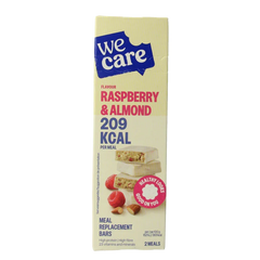 WeCare Meal replacement bars raspberry & almond 116 Gram