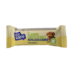 WeCare Lower carb bar caramel choco peanut 35 Gram