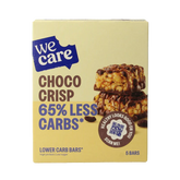 WeCare Lower kcal/carb bars choco crisp 150 Gram