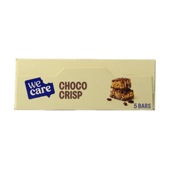 WeCare Lower kcal/carb bars choco crisp 150 Gram