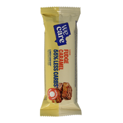WeCare Lower kcal/carb bar fudge caramel 60 Gram