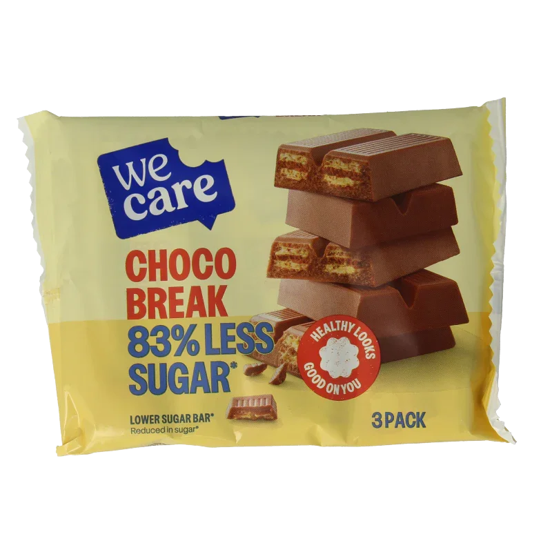 WeCare Lower kcal/sugar bar choco break 645 Gram