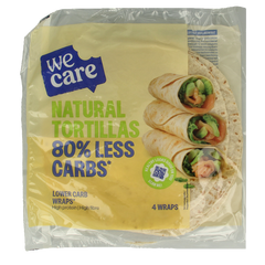 WeCare Lower kcal/carb natural tortillas 160 Gram